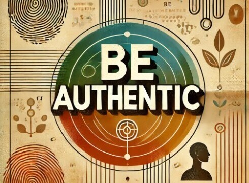 Be authentic graphic
