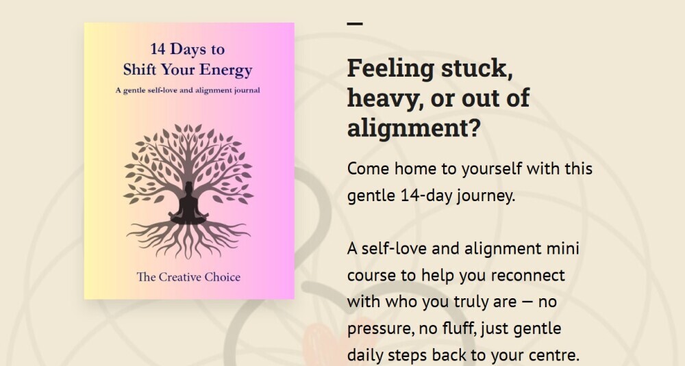 Landing page example