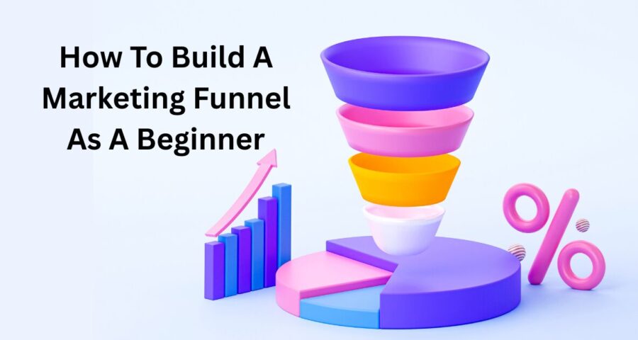 graphic showing a marketing funnel