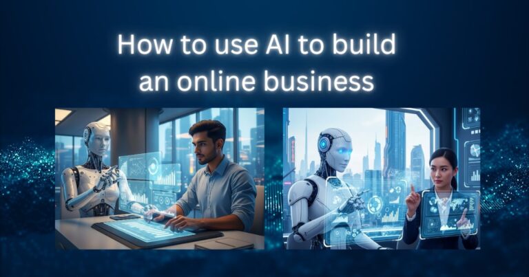 Title image slide showing AI assistants working with humans