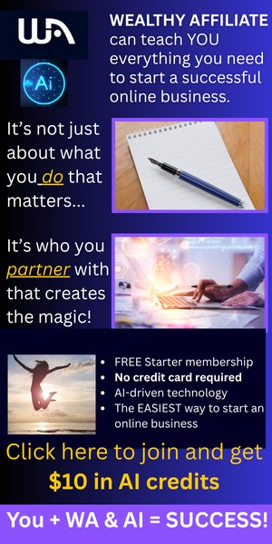 Advert for Wealthy Affiliate 